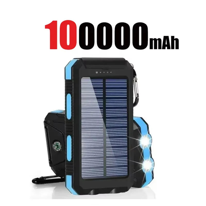 200000mAh Solar Power Bank – Portable High Capacity Fast Charging External Battery for iPhone & Android
