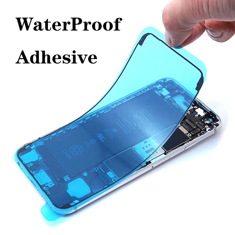 5pcs Waterproof Sticker for iPhone 14 13 12 11 15 XS Pro Max X XR 8 7 Plus 3M Seal Adhesive Pre-Cut LCD Screen Frame Tape Glue