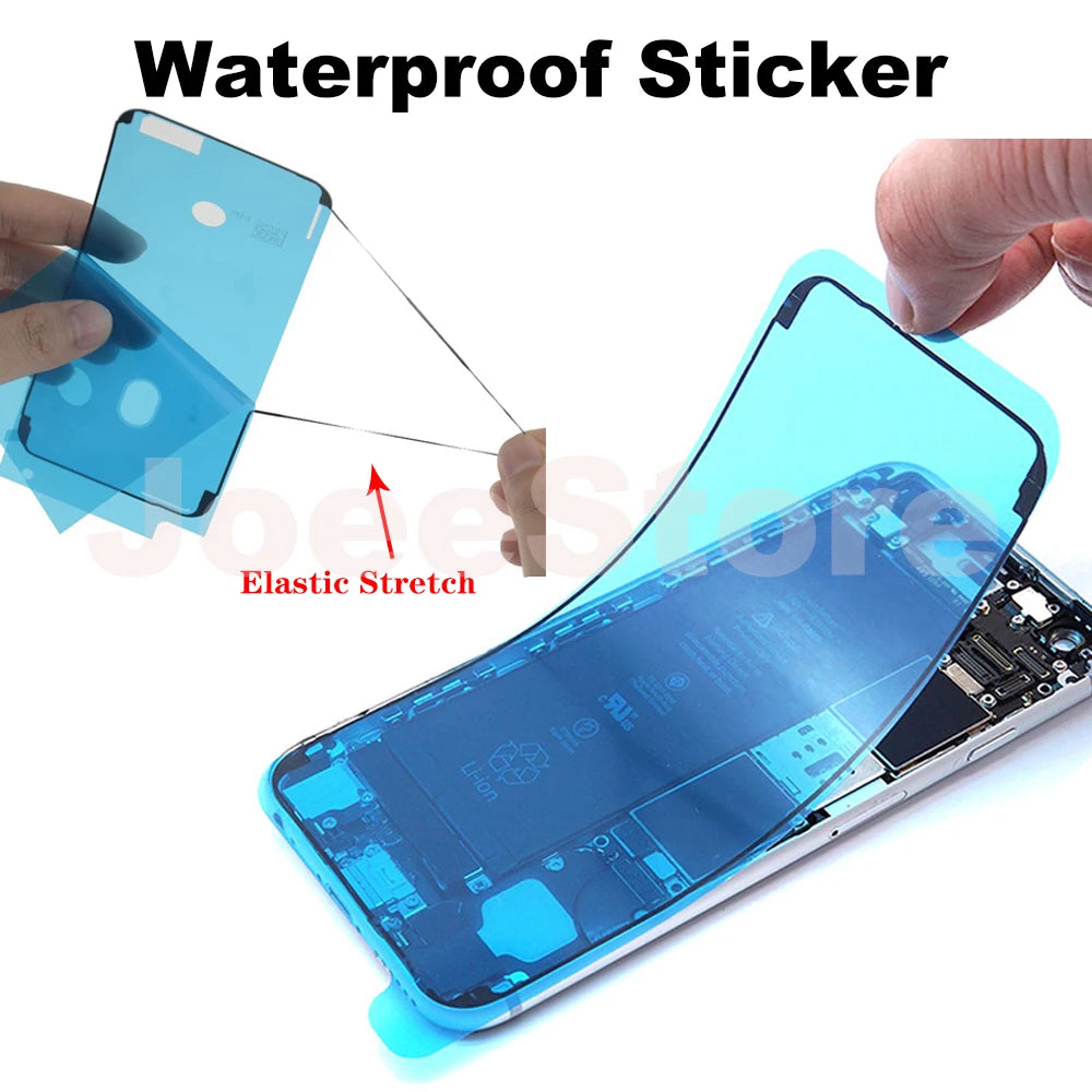 5pcs Waterproof Sticker for iPhone 14 13 12 11 15 XS Pro Max X XR 8 7 Plus 3M Seal Adhesive Pre-Cut LCD Screen Frame Tape Glue