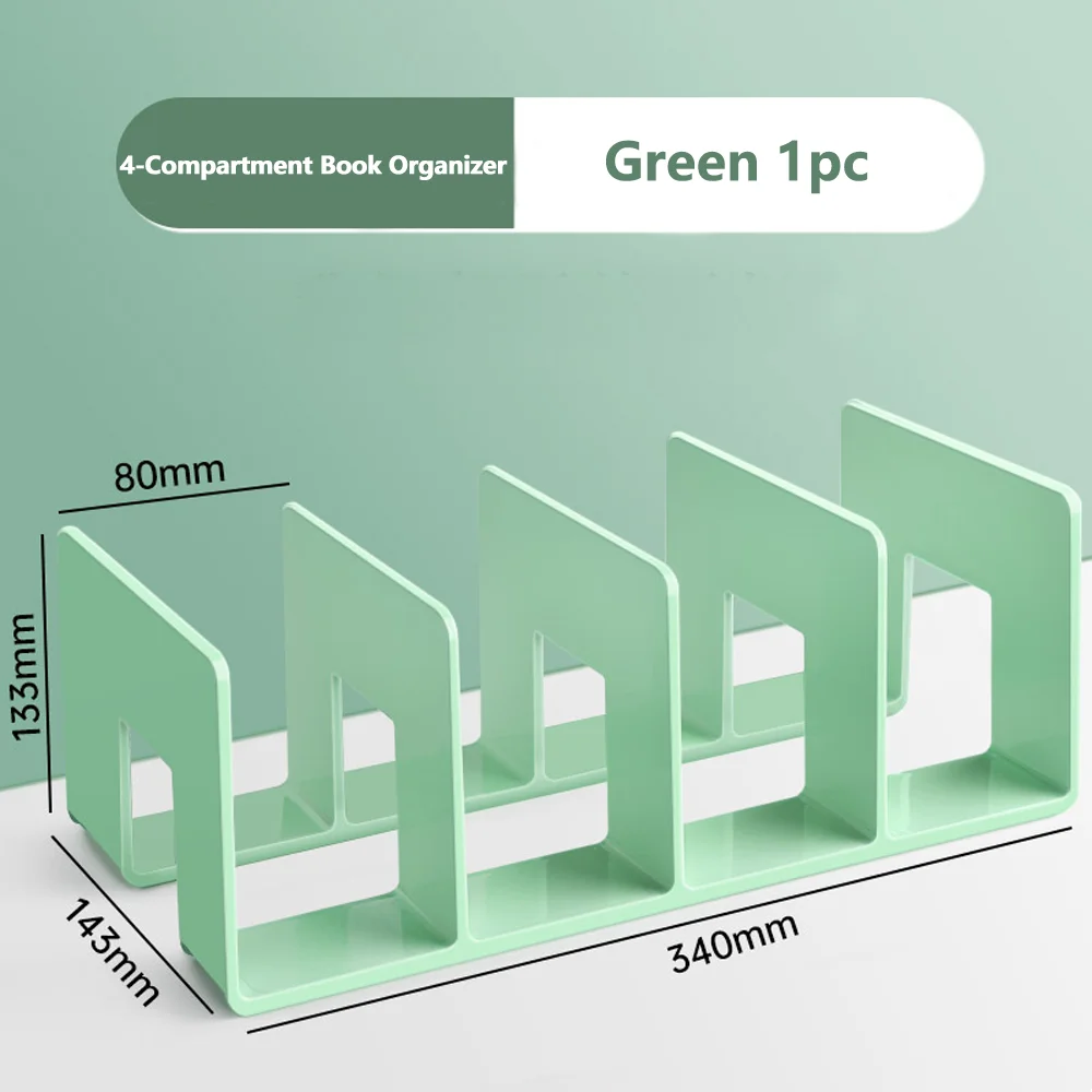 Acrylic Bookstand Transparent Student Desktop Storage Bookstand Book Holder Desk Office Stationery Storage Bookshelf