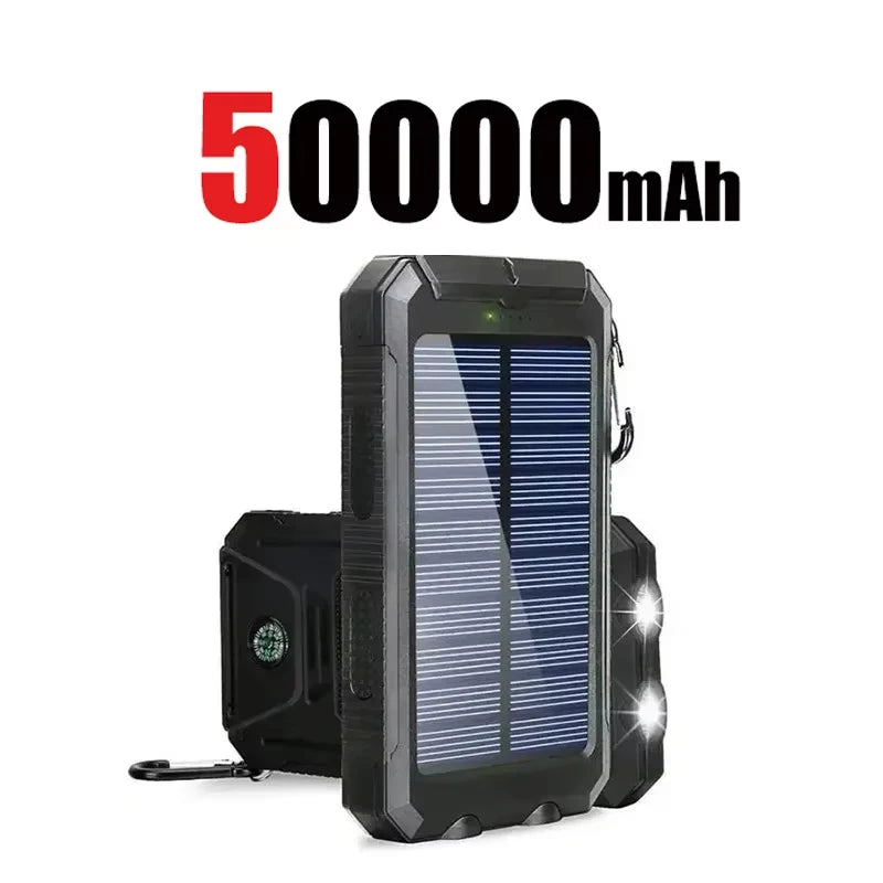 200000mAh Solar Power Bank – Portable High Capacity Fast Charging External Battery for iPhone & Android