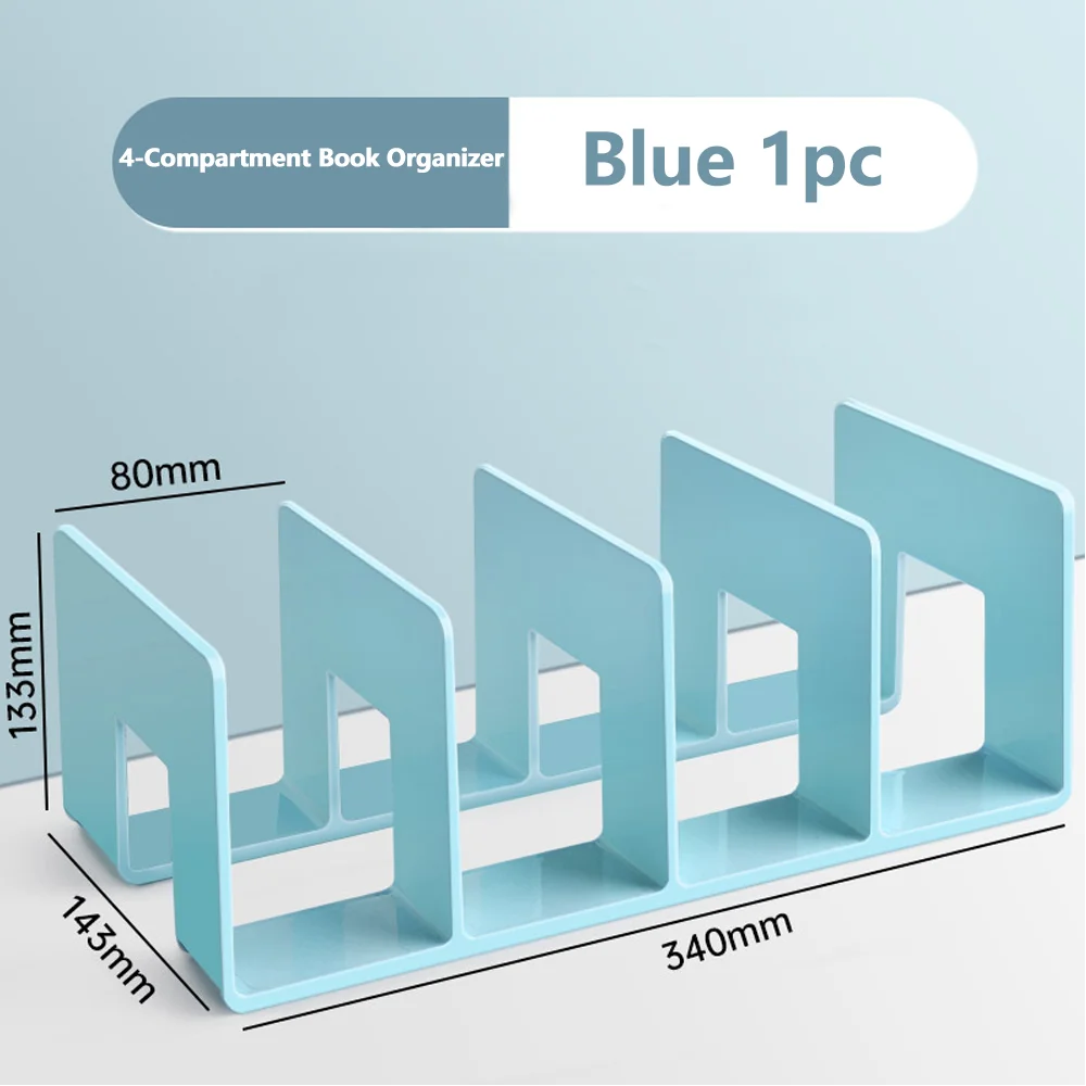 Acrylic Bookstand Transparent Student Desktop Storage Bookstand Book Holder Desk Office Stationery Storage Bookshelf