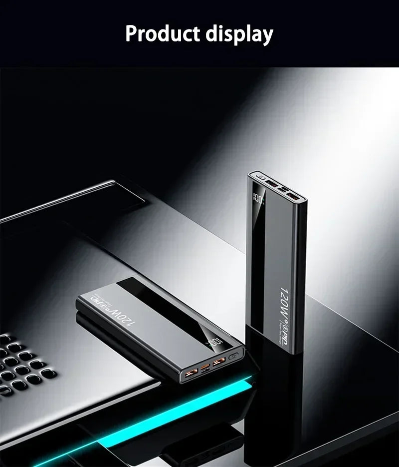 500000mAh Power Bank 120W Fast Charging Large Capacity Power Bank PD 20W Suitable For All Mobile Phones Long Endurance