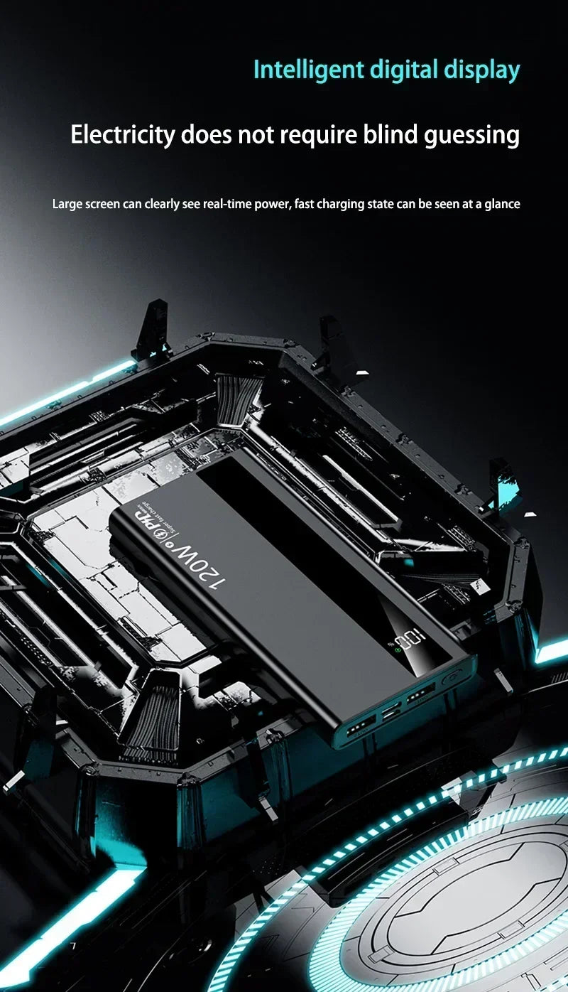 500000mAh Power Bank 120W Fast Charging Large Capacity Power Bank PD 20W Suitable For All Mobile Phones Long Endurance