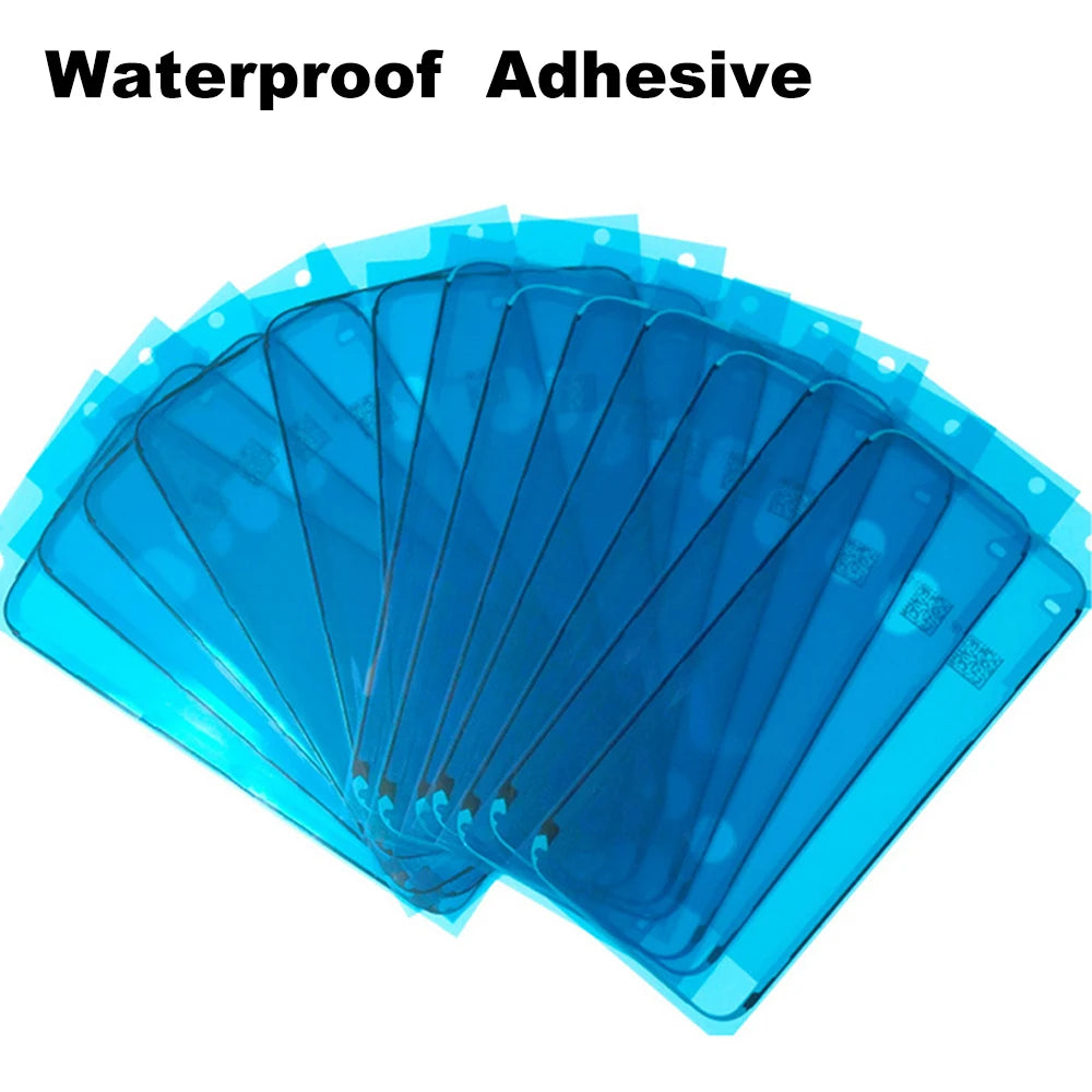 5pcs Waterproof Sticker for iPhone 14 13 12 11 15 XS Pro Max X XR 8 7 Plus 3M Seal Adhesive Pre-Cut LCD Screen Frame Tape Glue