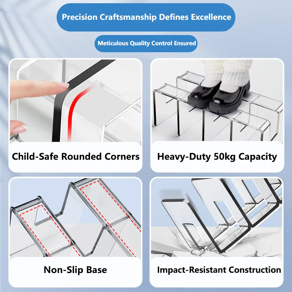 Acrylic Bookstand Transparent Student Desktop Storage Bookstand Book Holder Desk Office Stationery Storage Bookshelf