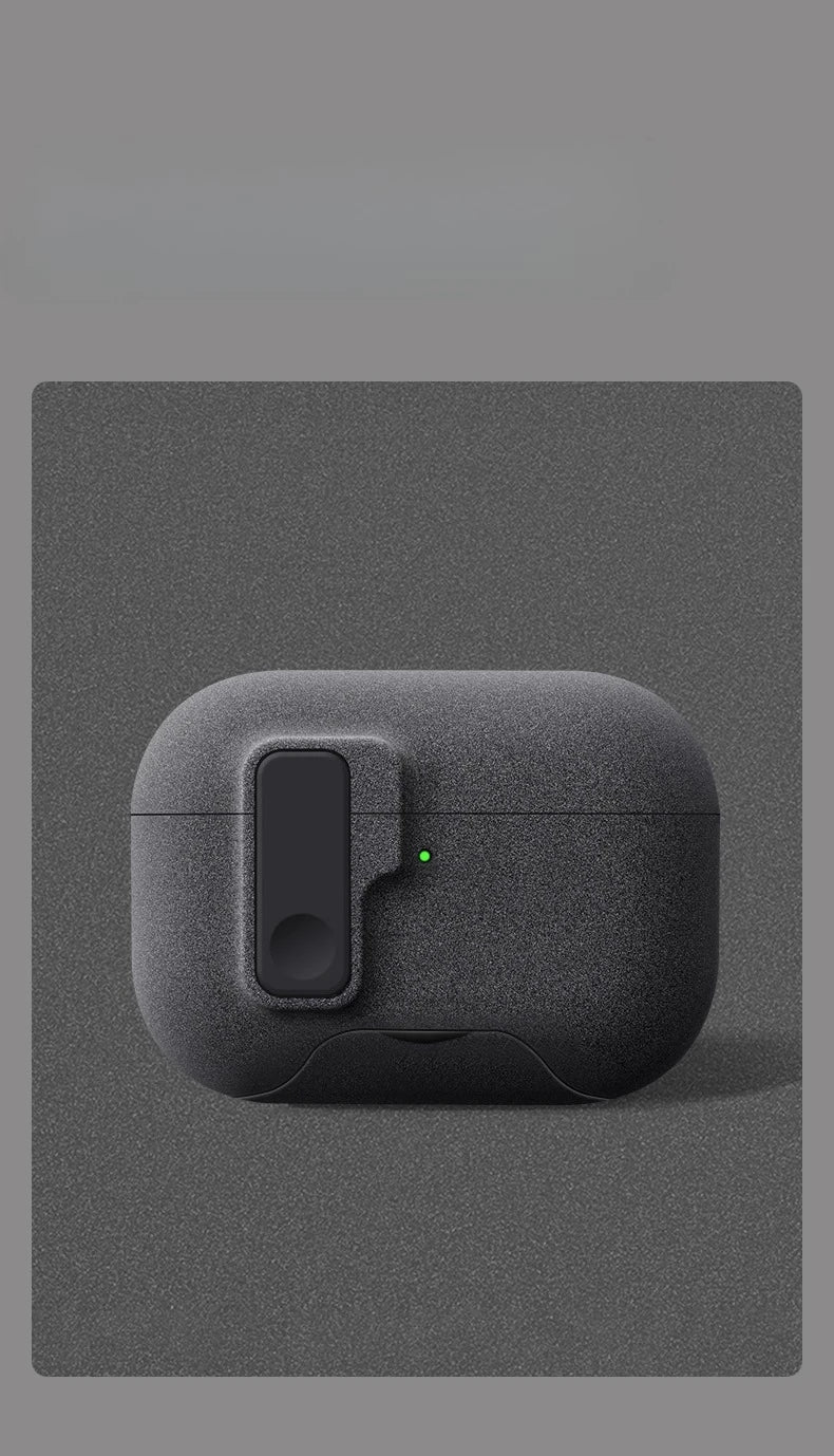 AirPods Pro 3 Case with Magnetic Phone Stand & Hook – Auto Lock TPU Shockproof Cover (2025)
