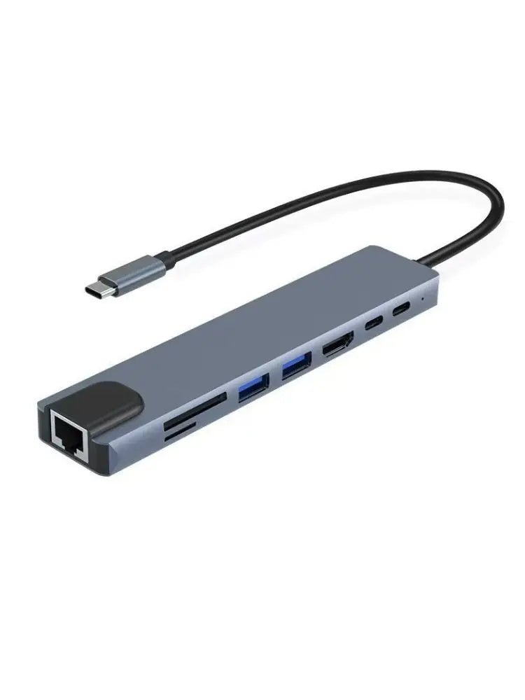 8-in-1 USB-C Hub – 4K HDMI, Thunderbolt 3, USB 3.0 Docking Station for MacBook & Laptop