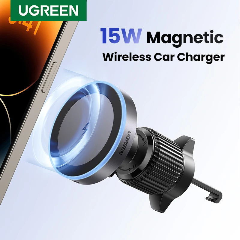 Qi2 Magnetic Wireless Car Charger – 25W Fast Charging MagSafe Mount for iPhone 16, 15, 14