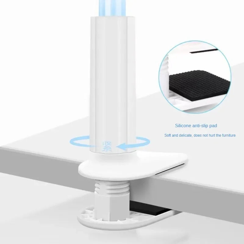 100cm Phone Clip on Stand Holder with Grip Flexible Long Arm Lazy Bracket Mount Clamp for IPhone 15 Pro Accessories Phone Holder