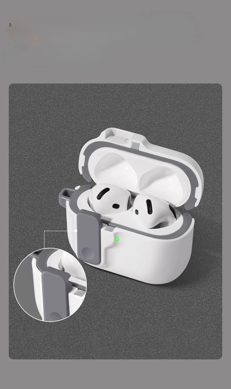 AirPods Pro 3 Case with Magnetic Phone Stand & Hook – Auto Lock TPU Shockproof Cover (2025)