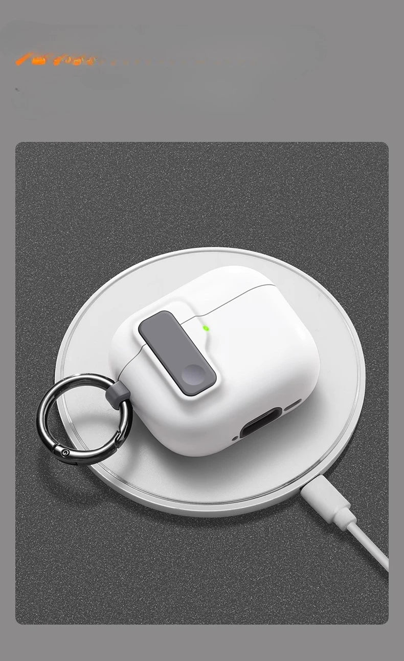 AirPods Pro 3 Case with Magnetic Phone Stand & Hook – Auto Lock TPU Shockproof Cover (2025)