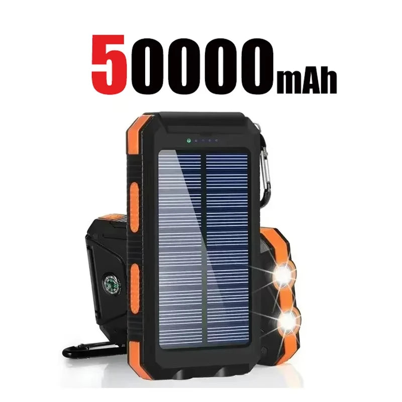 200000mAh Solar Power Bank – Portable High Capacity Fast Charging External Battery for iPhone & Android